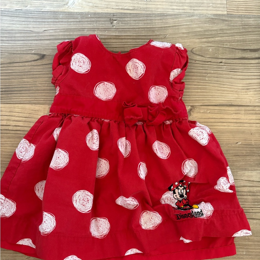 Disney Red and White Minnie Mouse Baby Outfit